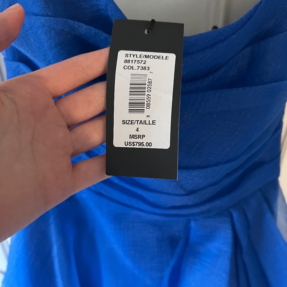 Theia Royal Blue Prom Dress